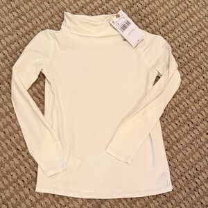 MNG Kids Elegant Cream Turtleneck Top Sz 7/8 New With Tag